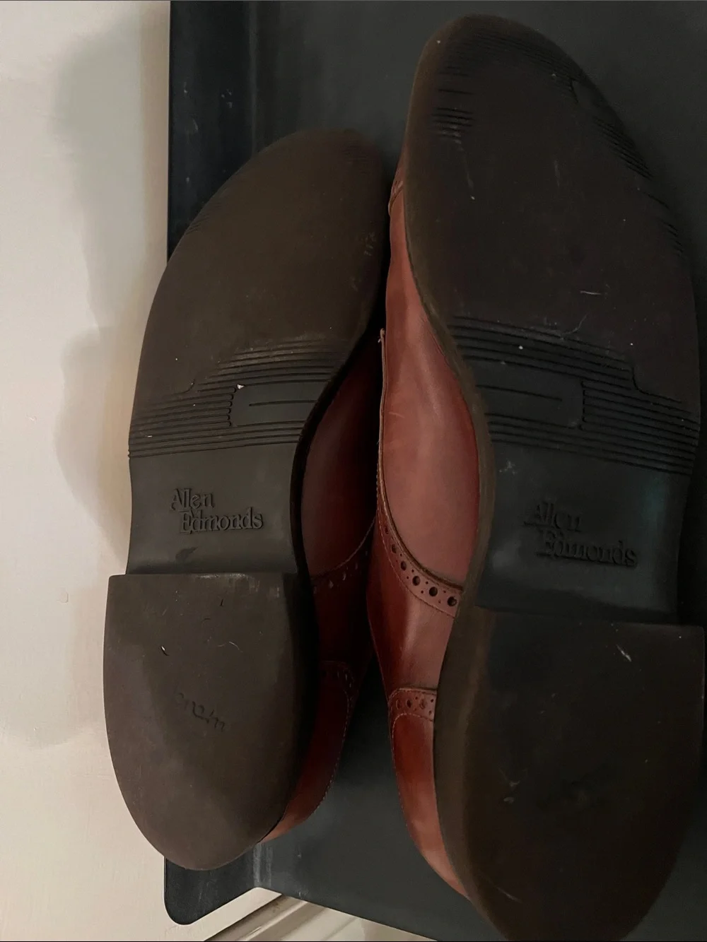 Allen Edmonds Brown Cap-Toe Derby Dress Shoes